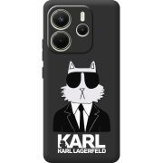 Чорний чохол BoxFace Xiaomi Redmi Note 14 4G Global version Cat in Black