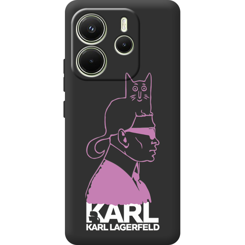 Чорний чохол BoxFace Xiaomi Redmi Note 14 4G Global version Pink Karl