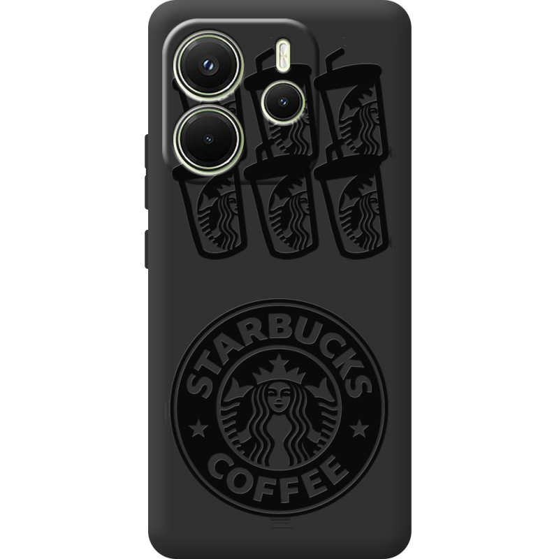 Чорний чохол BoxFace Xiaomi Redmi Note 14 4G Global version Black Coffee