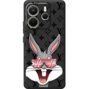 Чорний чохол BoxFace Xiaomi Redmi Note 14 4G Global version looney bunny