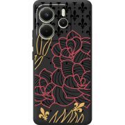 Чорний чохол BoxFace Xiaomi Redmi Note 14 4G Global version FranceFlowers