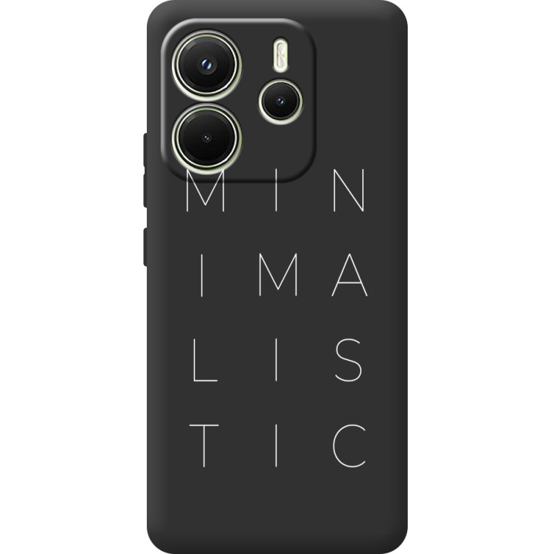 Чорний чохол BoxFace Xiaomi Redmi Note 14 4G Global version Minimalistic