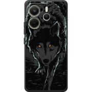 Чорний чохол BoxFace Xiaomi Redmi Note 14 4G Global version Wolf