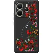 Чорний чохол BoxFace Xiaomi Redmi Note 14 4G Global version 3D Ukrainian Muse