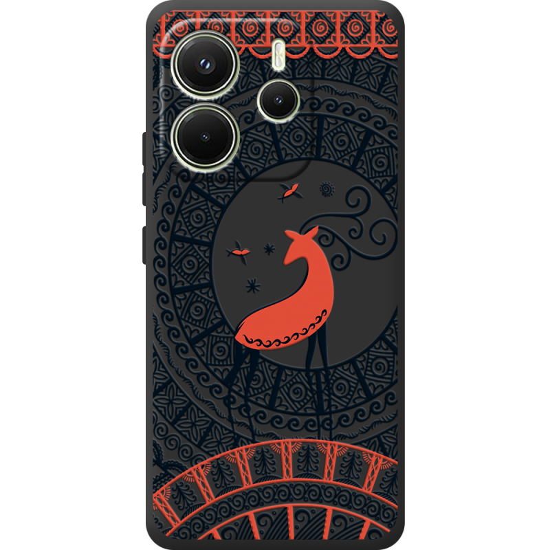 Чорний чохол BoxFace Xiaomi Redmi Note 14 4G Global version Ornament