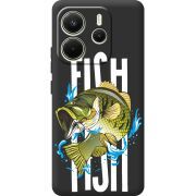 Чорний чохол BoxFace Xiaomi Redmi Note 14 4G Global version Fish