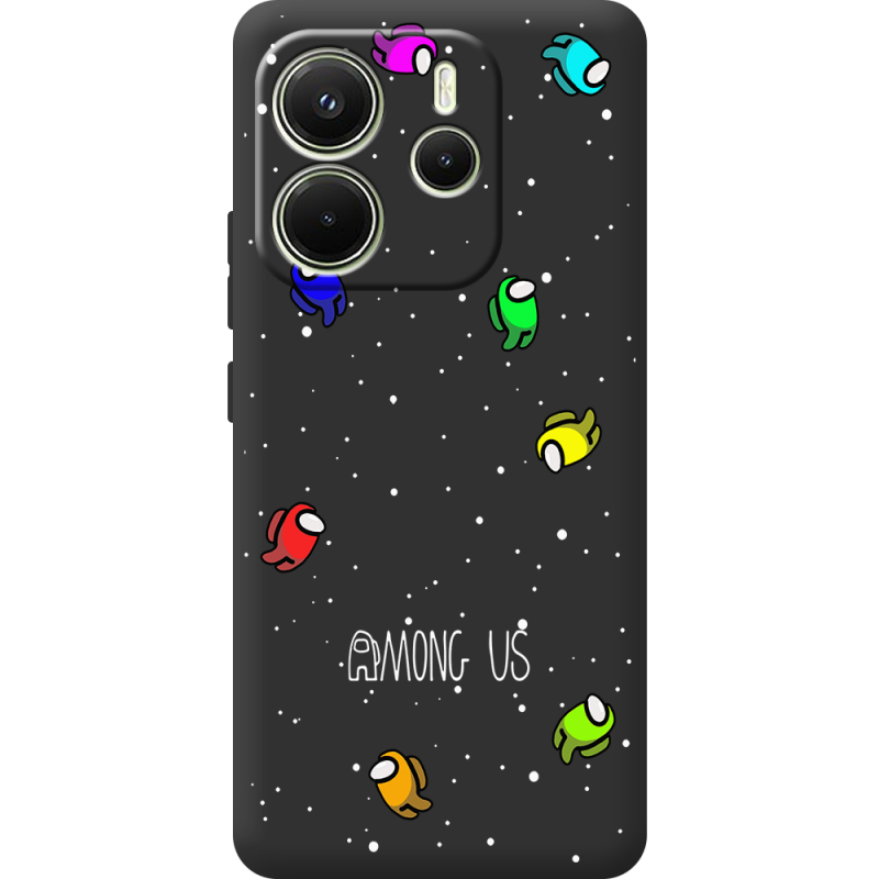 Чорний чохол BoxFace Xiaomi Redmi Note 14 4G Global version Among Us Invisible