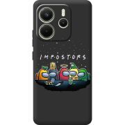 Чорний чохол BoxFace Xiaomi Redmi Note 14 4G Global version Among Us Impostors