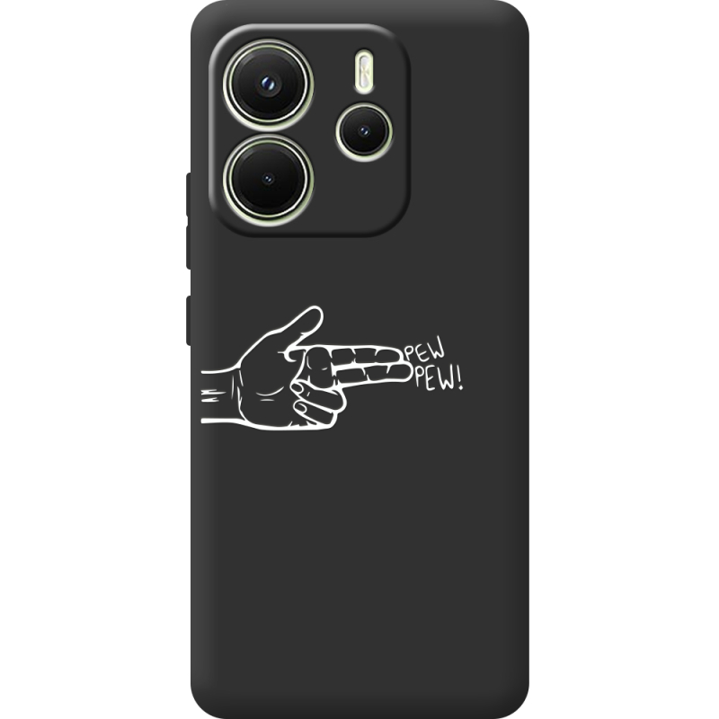 Чорний чохол BoxFace Xiaomi Redmi Note 14 4G Global version Pew Pew