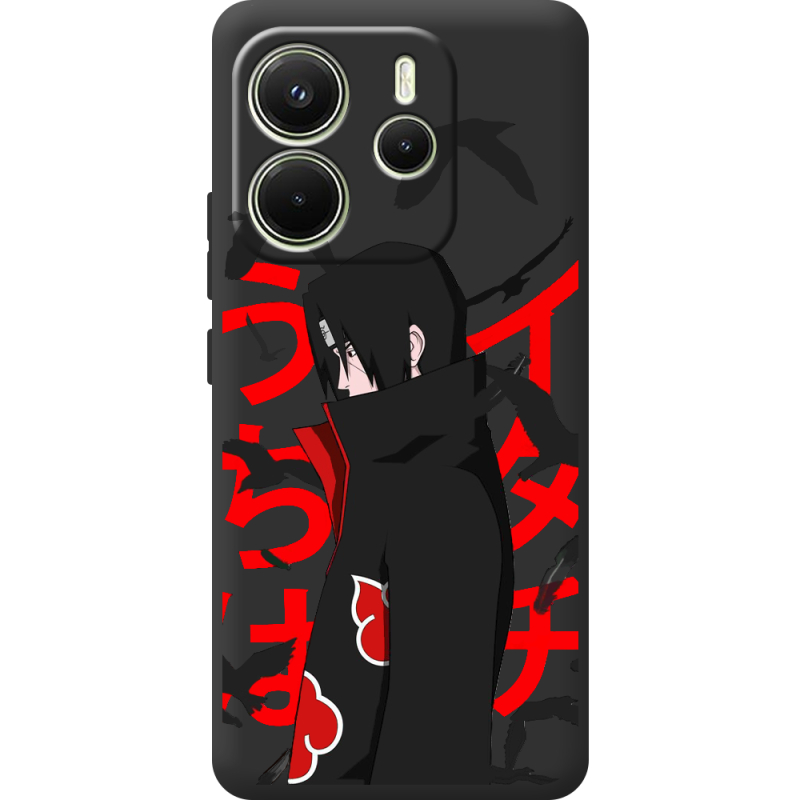 Чорний чохол BoxFace Xiaomi Redmi Note 14 4G Global version Учиха Итачи