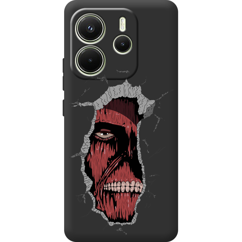 Чорний чохол BoxFace Xiaomi Redmi Note 14 4G Global version Нападение на Титана