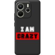 Чорний чохол BoxFace Xiaomi Redmi Note 14 4G Global version I'm Crazy