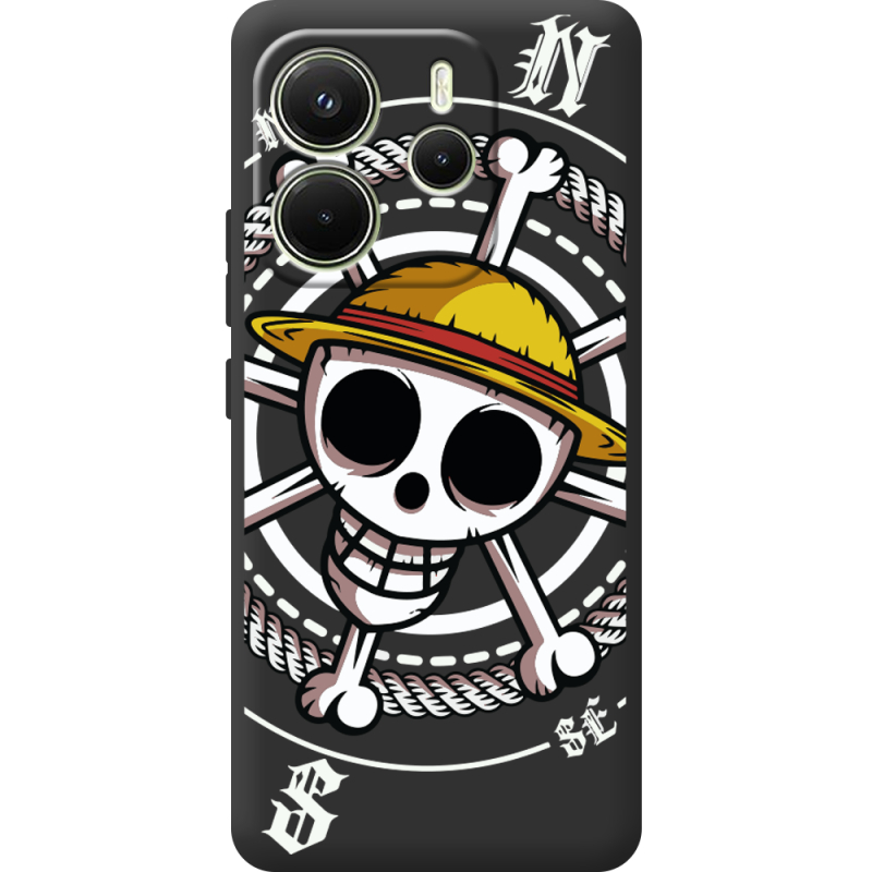 Чорний чохол BoxFace Xiaomi Redmi Note 14 4G Global version One Piece Компас