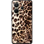 Чорний чохол BoxFace Xiaomi Redmi Note 14 4G Global version Леопардовий