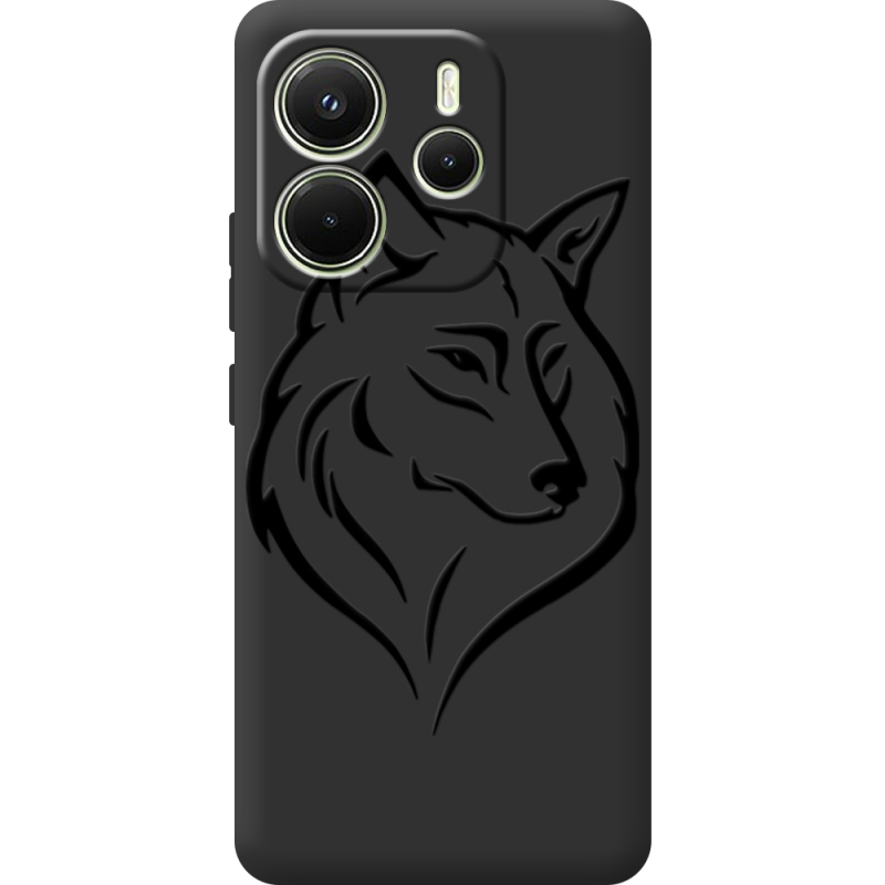 Чорний чохол BoxFace Xiaomi Redmi Note 14 4G Global version Wolf