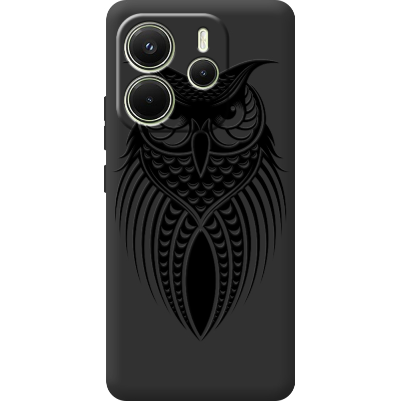 Чорний чохол BoxFace Xiaomi Redmi Note 14 4G Global version Owl