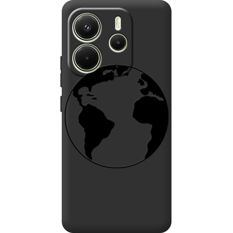 Чорний чохол BoxFace Xiaomi Redmi Note 14 4G Global version Earth