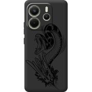 Чорний чохол BoxFace Xiaomi Redmi Note 14 4G Global version Snake