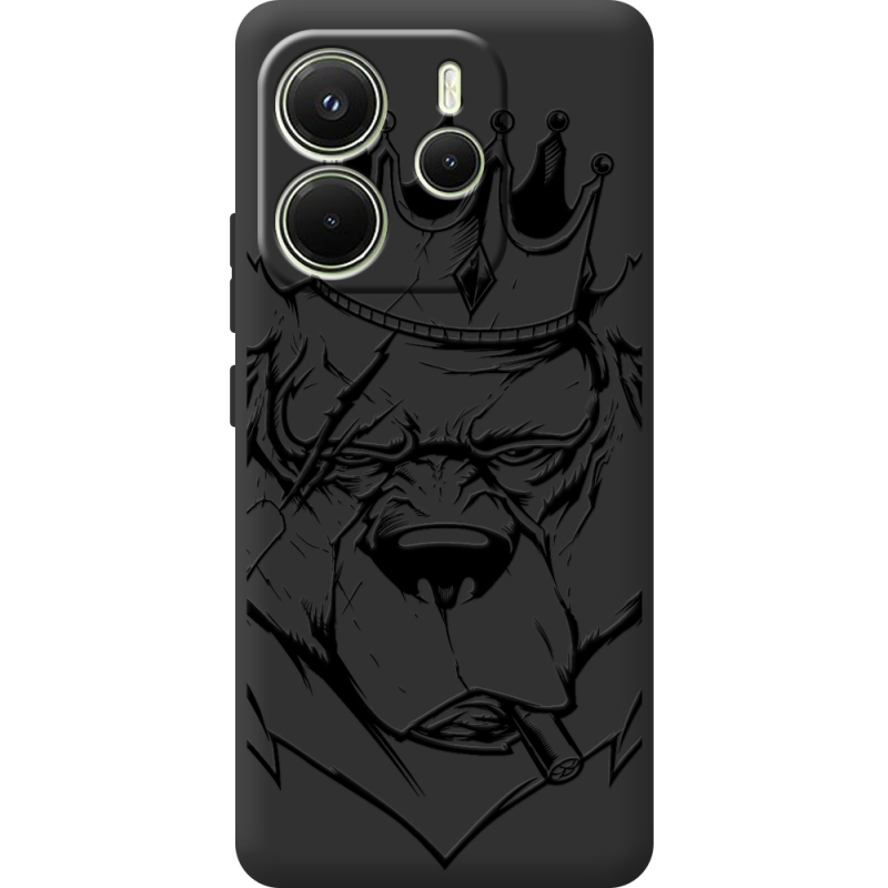 Чорний чохол BoxFace Xiaomi Redmi Note 14 4G Global version Bear King