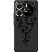 Чорний чохол BoxFace Xiaomi Redmi Note 14 4G Global version Hugin and Munin