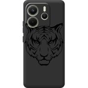 Чорний чохол BoxFace Xiaomi Redmi Note 14 4G Global version Tiger