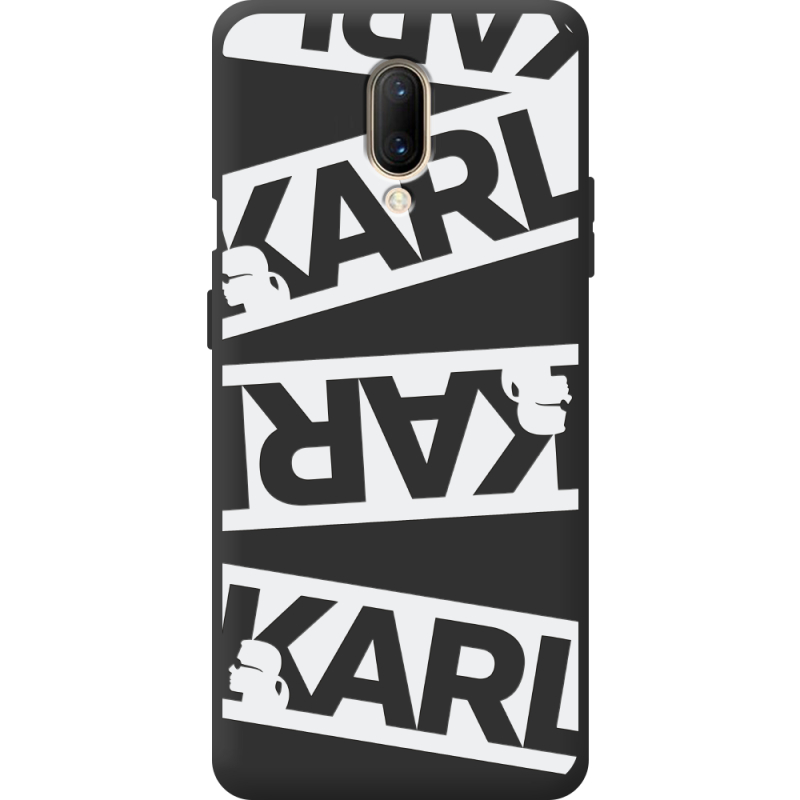 Чорний чохол BoxFace OnePlus 7 White Karl