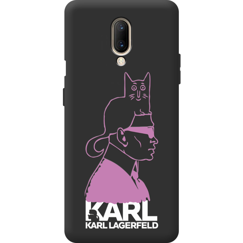 Чорний чохол BoxFace OnePlus 7 Pink Karl