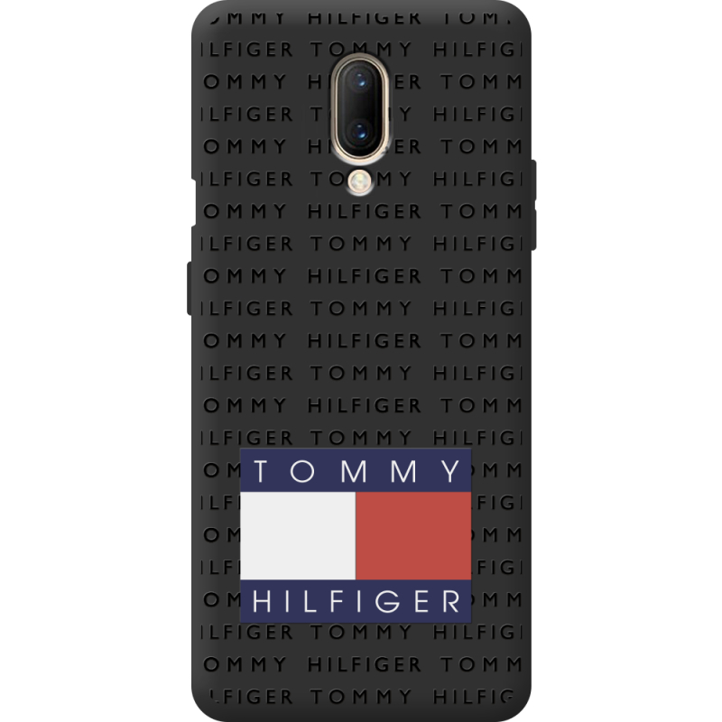 Чорний чохол BoxFace OnePlus 7 Tommy Print