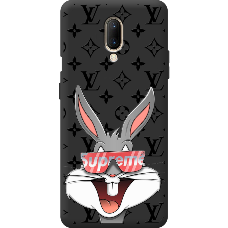 Чорний чохол BoxFace OnePlus 7 looney bunny