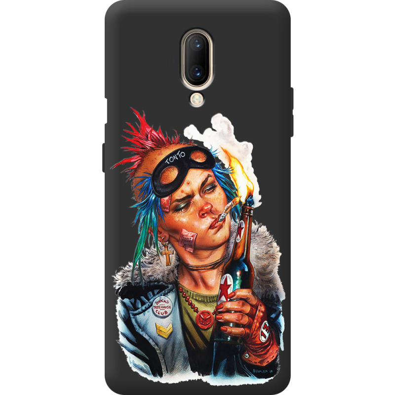 Чорний чохол BoxFace OnePlus 7 Tanker Girl