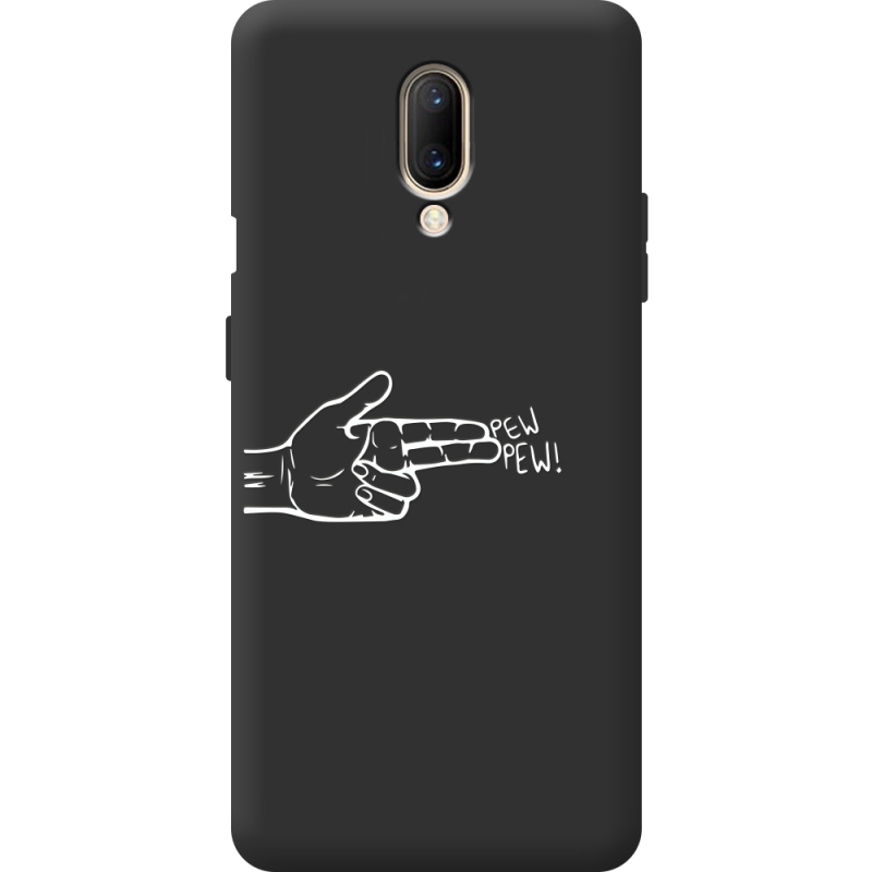Чорний чохол BoxFace OnePlus 7 Pew Pew