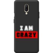 Чорний чохол BoxFace OnePlus 7 I'm Crazy