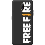 Чорний чохол BoxFace OnePlus 7 Free Fire White Logo