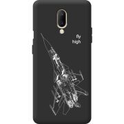 Чорний чохол BoxFace OnePlus 7 Військовий літак