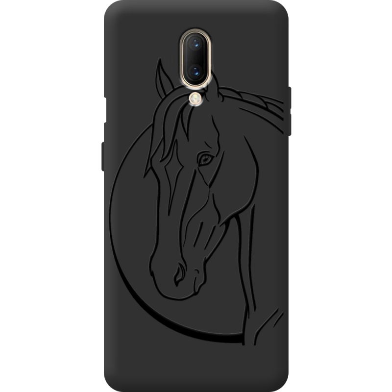 Чорний чохол BoxFace OnePlus 7 Horse