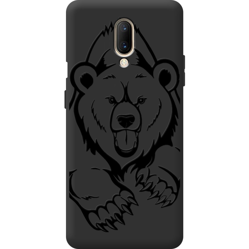 Чорний чохол BoxFace OnePlus 7 Grizzly Bear