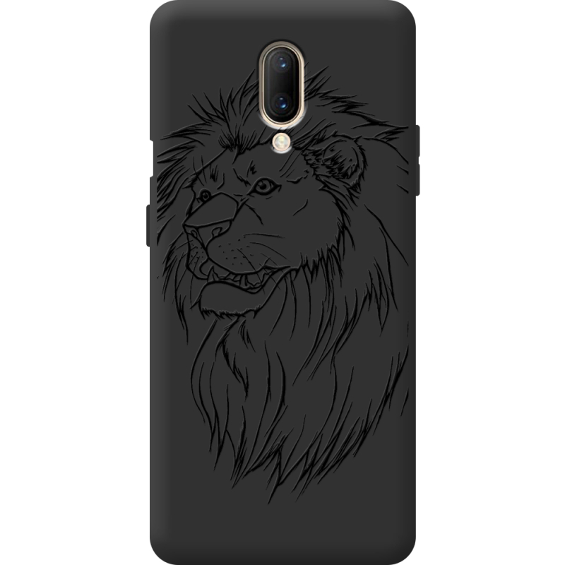 Чорний чохол BoxFace OnePlus 7 Lion