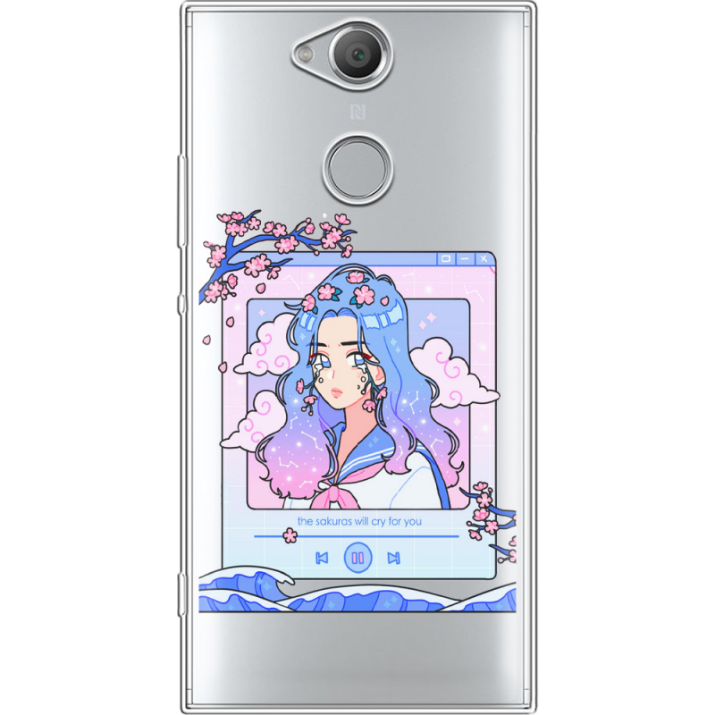 Прозрачный чехол Uprint Sony Xperia XA2 H4113 The Sakuras Will Cry For You