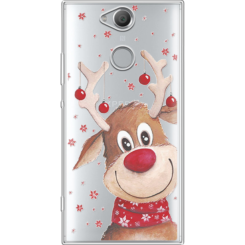 Прозрачный чехол Uprint Sony Xperia XA2 H4113 Winter Deer