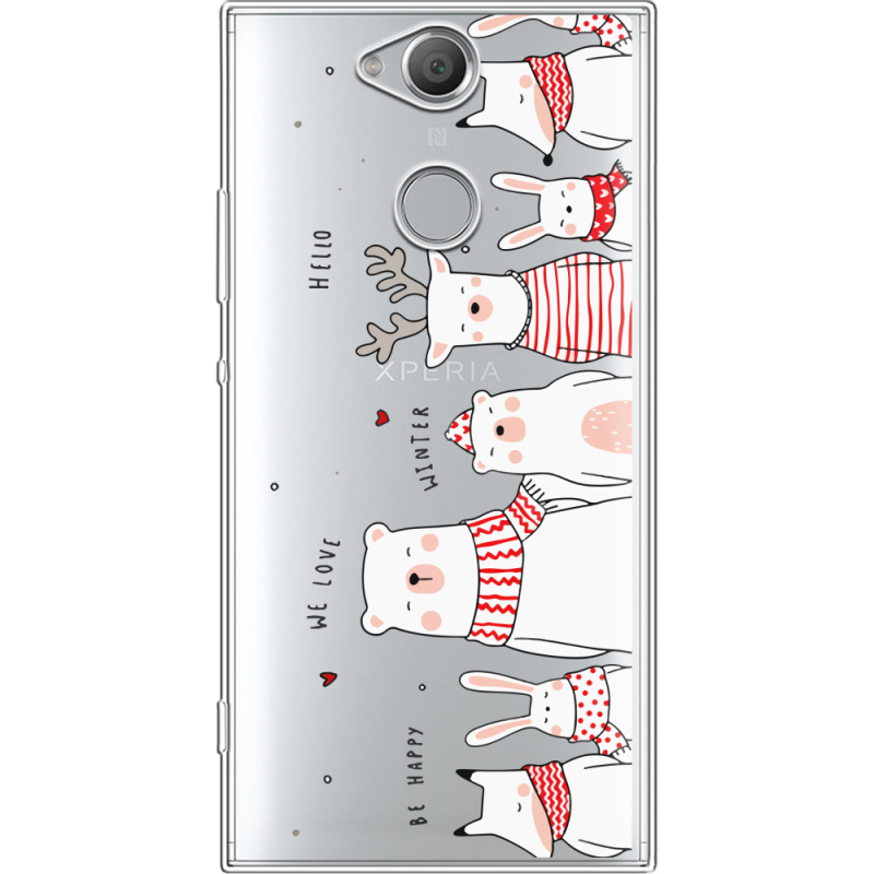 Прозрачный чехол Uprint Sony Xperia XA2 H4113 The Friendly Beasts