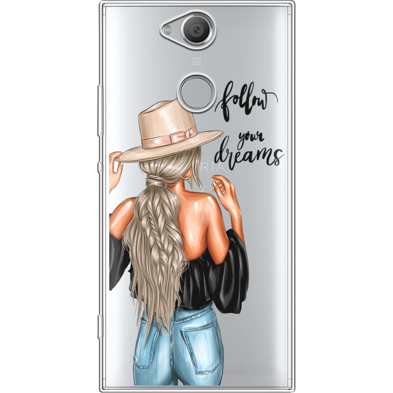 Прозрачный чехол Uprint Sony Xperia XA2 H4113 Follow Your Dreams