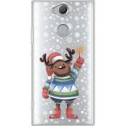 Прозрачный чехол Uprint Sony Xperia XA2 H4113 Christmas Deer with Snow
