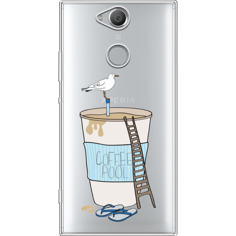 Прозрачный чехол Uprint Sony Xperia XA2 H4113 Segull in Cofee Pool