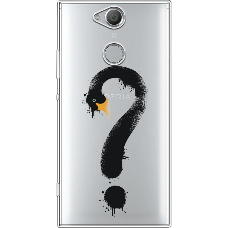 Прозрачный чехол Uprint Sony Xperia XA2 H4113 Swan question