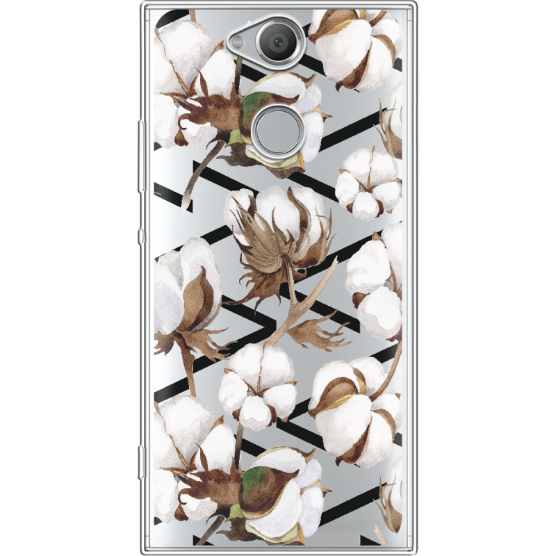Прозрачный чехол Uprint Sony Xperia XA2 H4113 Cotton flowers