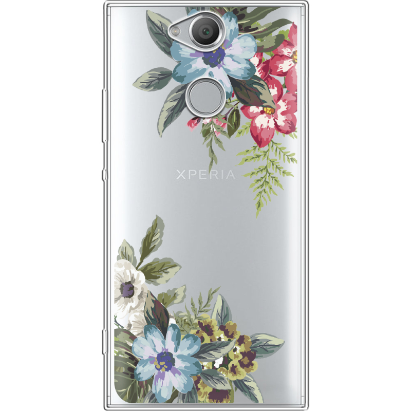 Прозрачный чехол Uprint Sony Xperia XA2 H4113 Floral