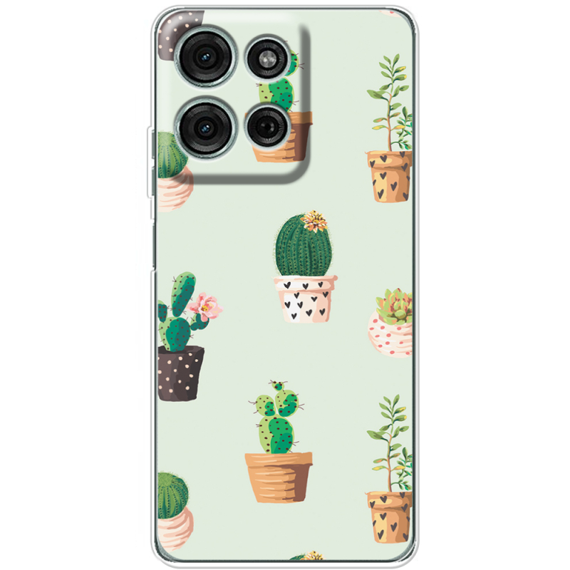 Чохол BoxFace Motorola Moto G56 L-green Cacti