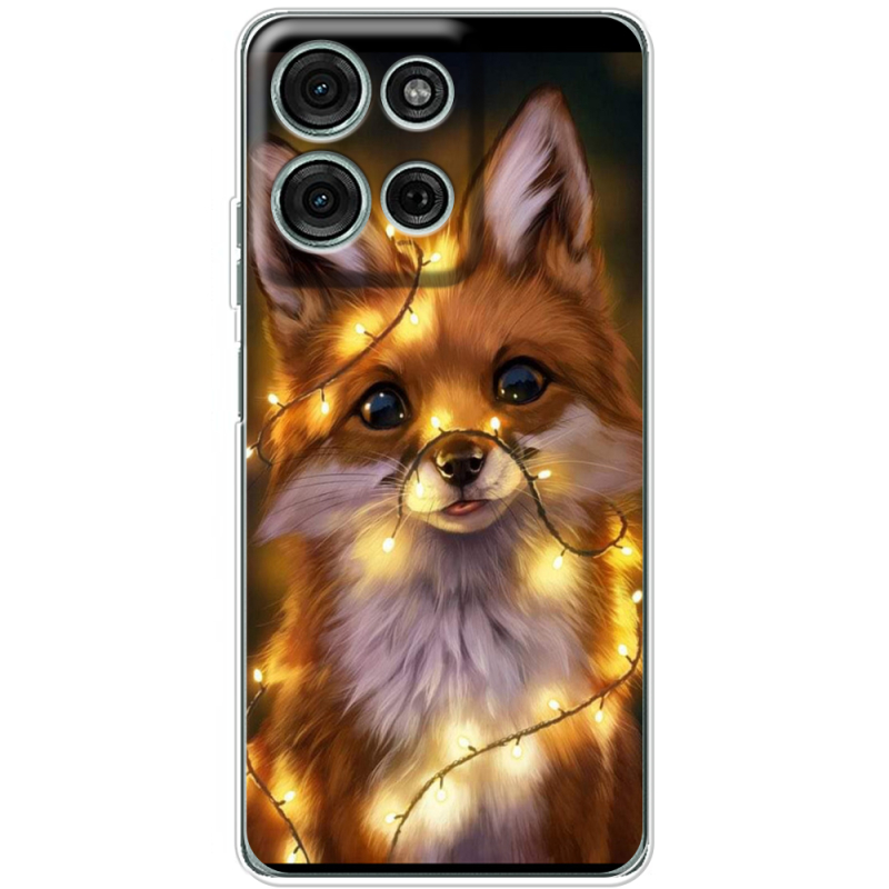 Чохол BoxFace Motorola Moto G56 Різдвяна лисичка