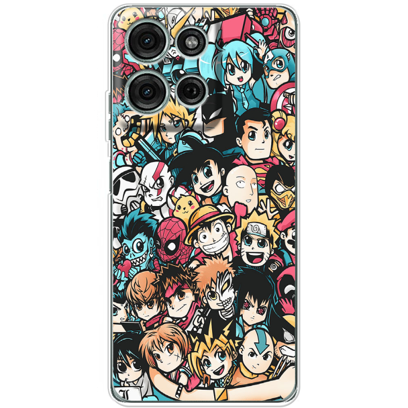 Чохол BoxFace Motorola Moto G56 Anime Stickers