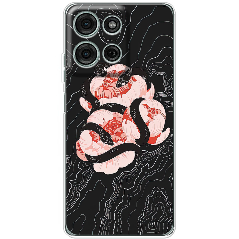 Чохол BoxFace Motorola Moto G56 Snake Rose